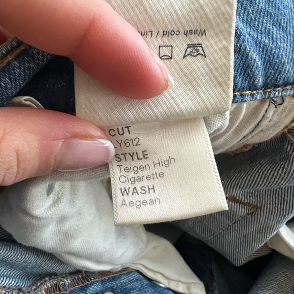 Reformation High Rise Blue Jeans - Picture 5 of 6